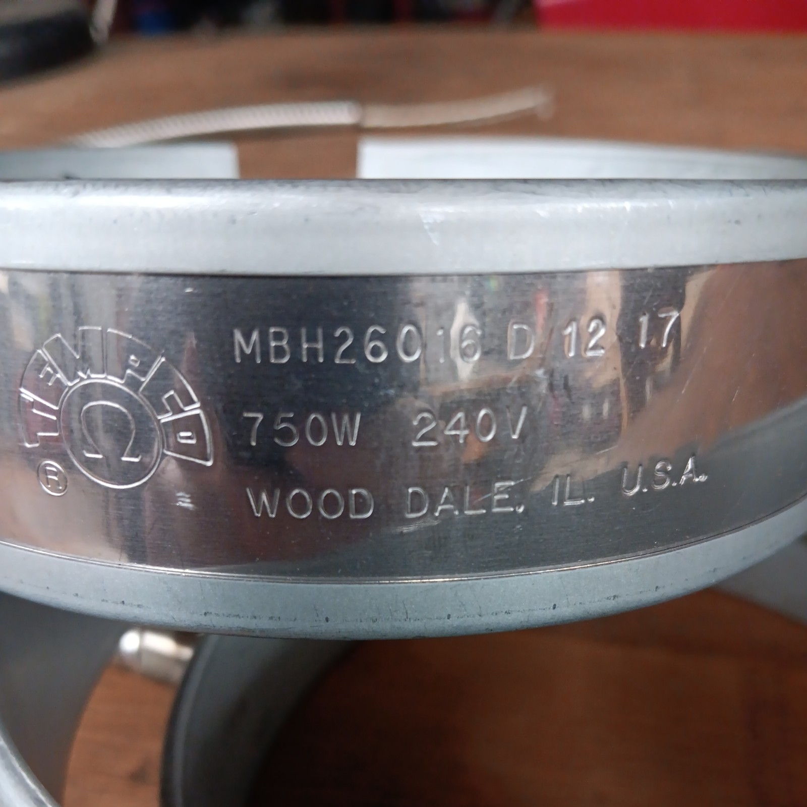 TEMPCO MBH 26016 D 12 17 TEMPCO MBH 26016 D 12 17