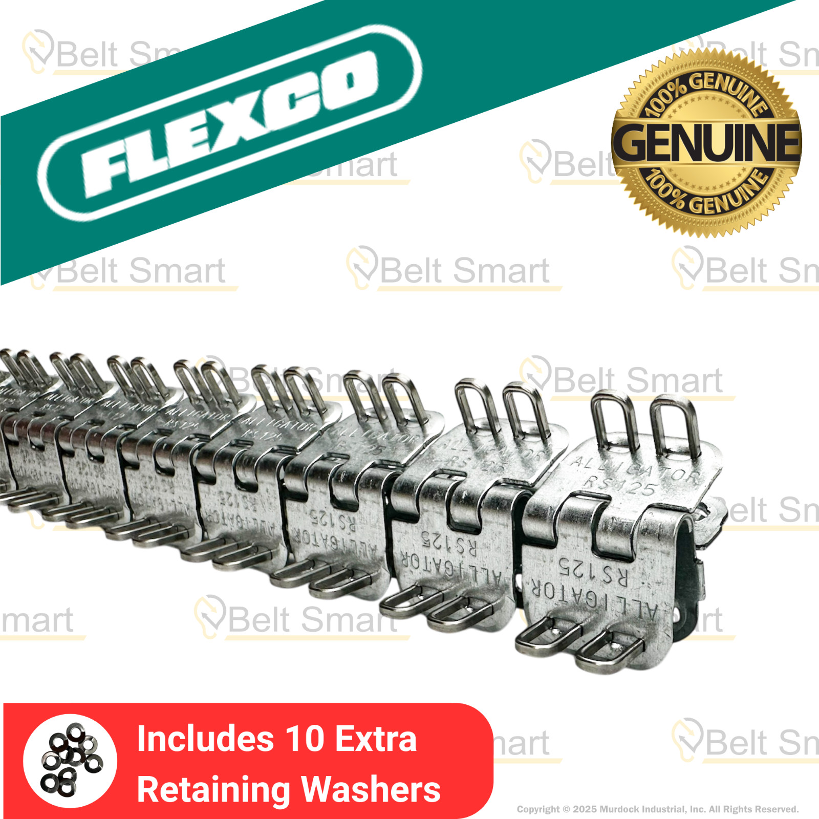 Genuine Flexco RS125J30/750NC Alligator Ready Set Staple Fastener (Box of 4 Set) Genuine Flexco RS125J30/750NC Alligator Ready Set Staple Fastener (Box of 4 Set)
