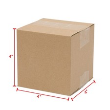 100 4x4x4in Cardboard Paper Boxes Mailing Packing Shipping Box Corrugated picture