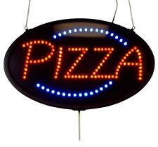  LED Sign Ultra Bright PIZZA Large Oval Display 23