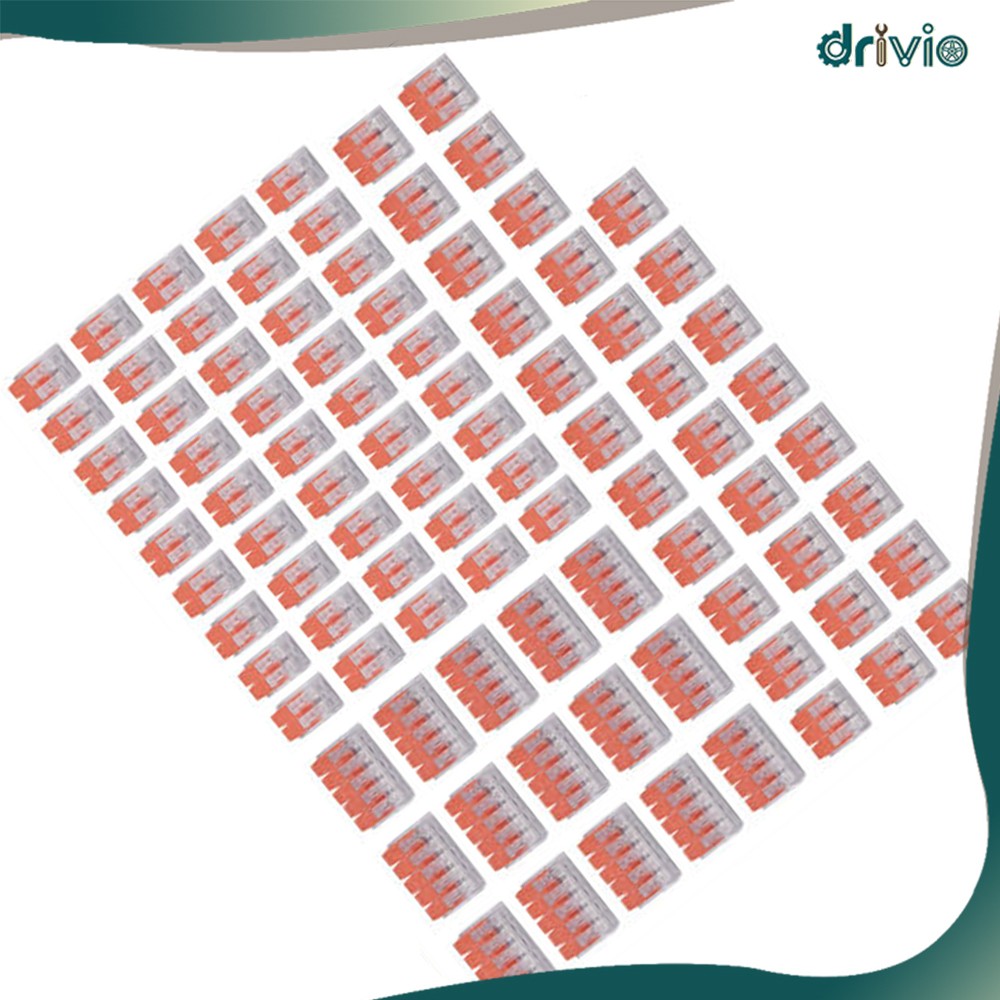 90Pcs for Wago 221 Lever Nuts Compact Splicing Wire Connectors - 2/3/5 Terminal