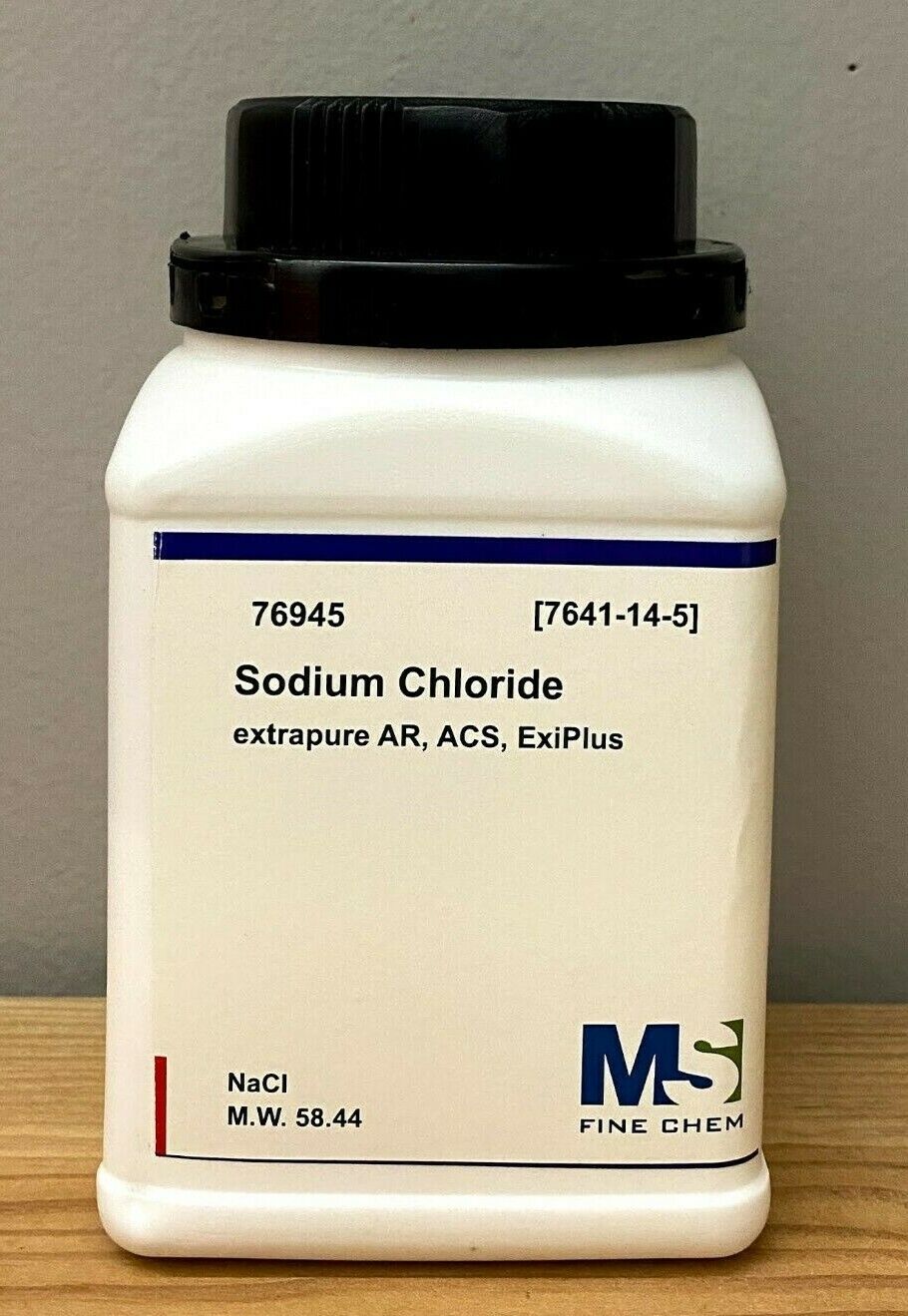 Sodium Chloride Crystals ACS, 99+%, Certified, 500 Grams (NaCl) -  1 lb 
