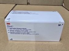 NEW 3M 1291 Attest Rapid Readout Steam Biological Indicators, Box of 50, 03/2027 picture