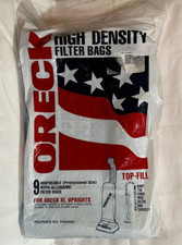 Oreck Vacuum High Density Filter Bags XL Uprights 9 Pack PK80009 Genuine Sealed picture