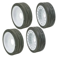 (4 Set) SkyJack Scissor Lift Tires (158436, 158437)  12 x 4 - Plain, Brake picture