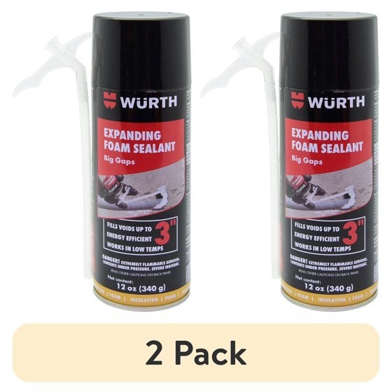 (2 Pack) Big Gaps Expanding Insulating Spray Foam Sealant, up to 3-in, 12oz Can