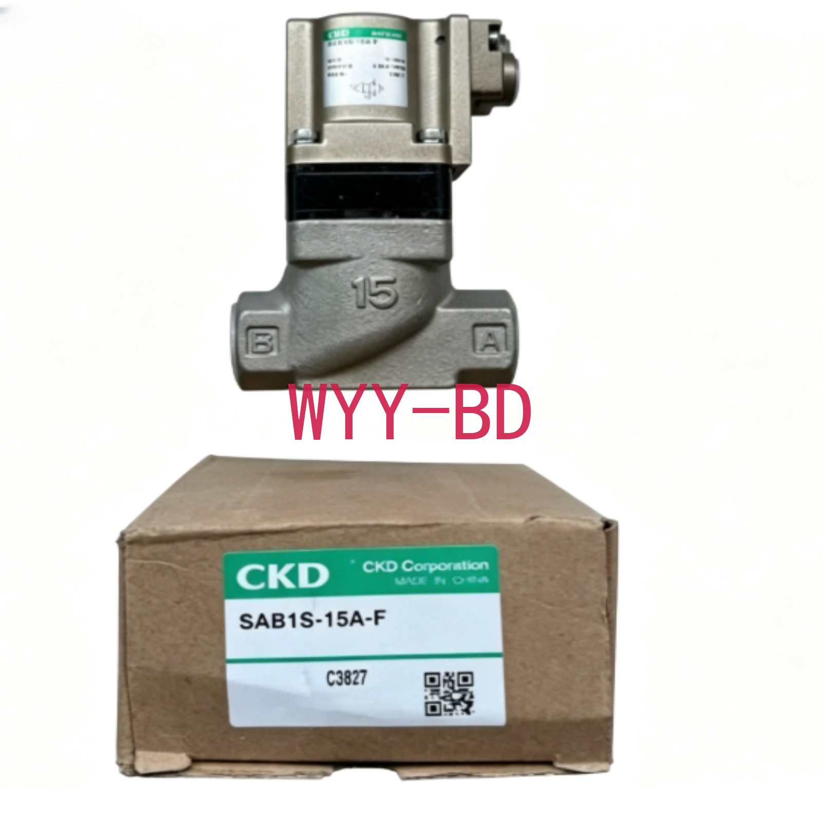 1PCS Brand New in Box CKD SAB1S-15A-F Solenoid Valve freight free