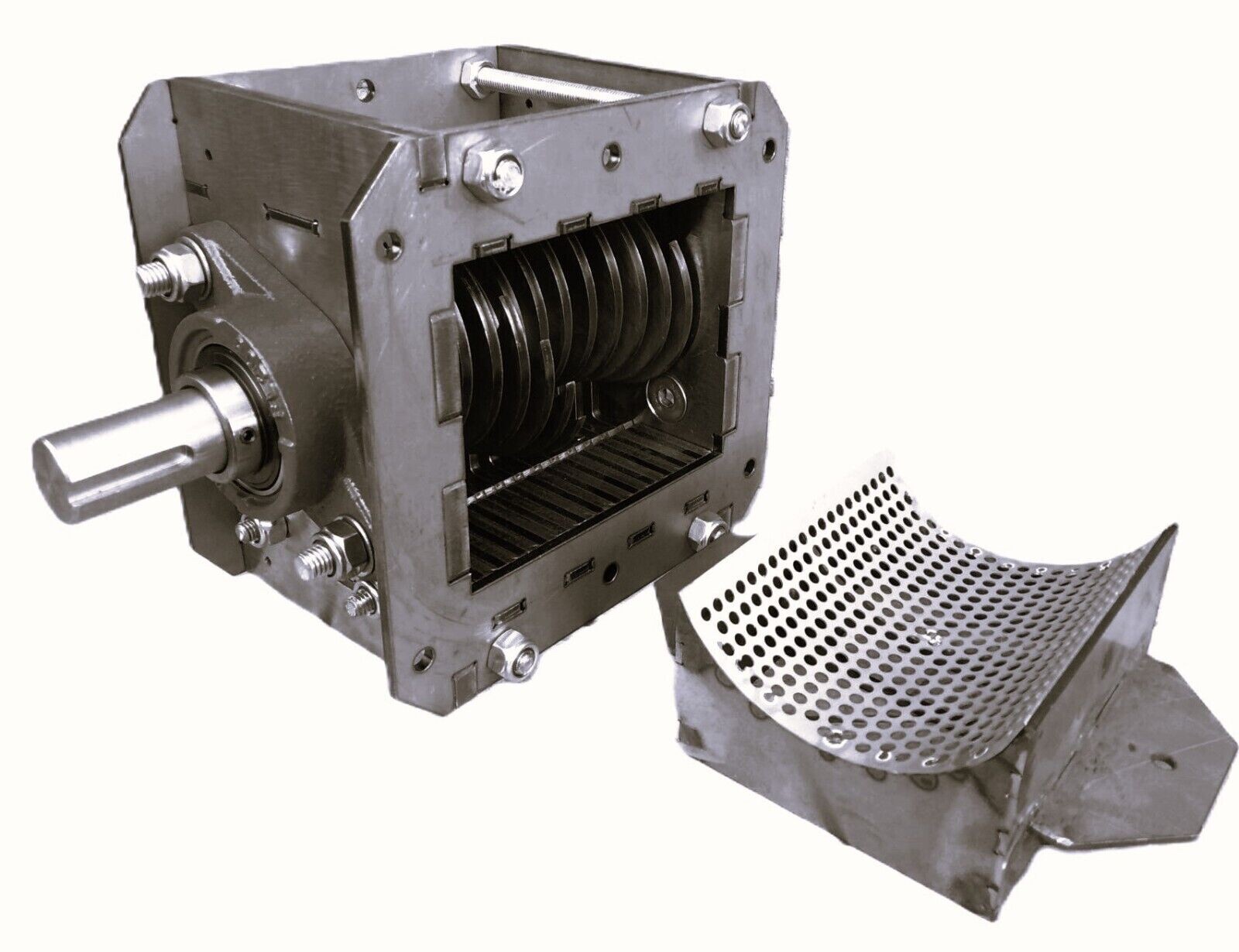 14 X 5MM BLADE BASIC SHREDDER - 3 ROTATION SHEAR BLADES - 6MM MESH 14 X 5MM BLADE BASIC SHREDDER - 3 ROTATION SHEAR BLADES - 6MM MESH
