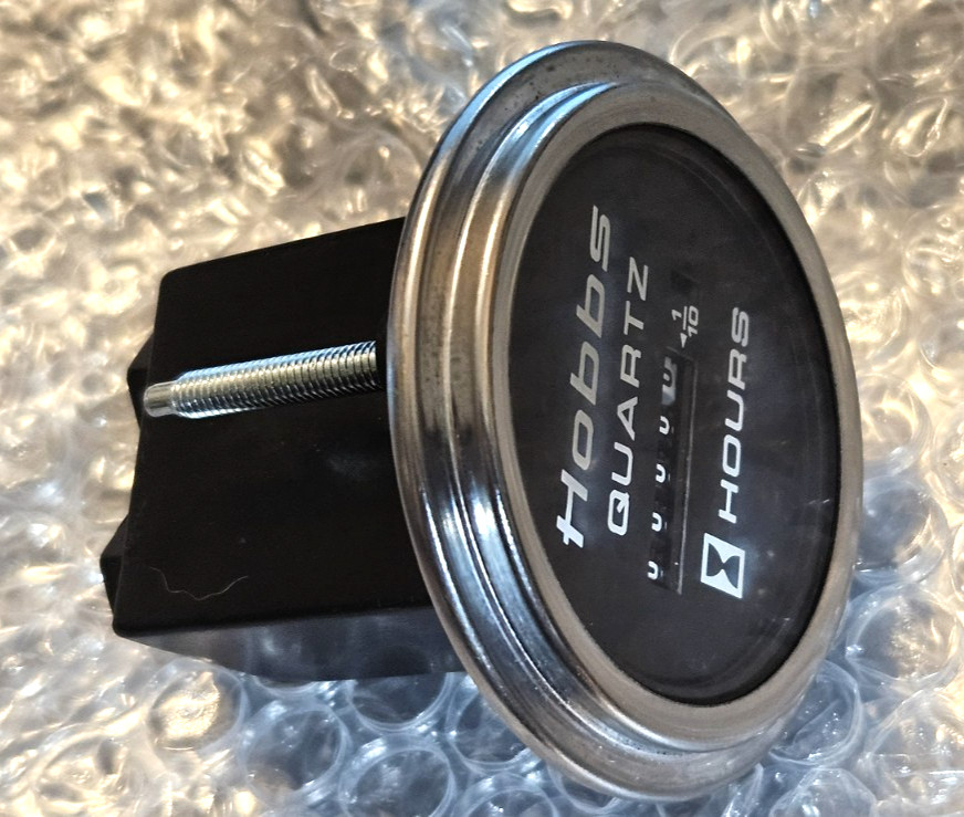 HOBBS Quartz Polarity Sensitive 85098 FORKLIFT HOUR METER 12-80VDC HOBBS Quartz Polarity Sensitive 85098 FORKLIFT HOUR METER 12-80VDC