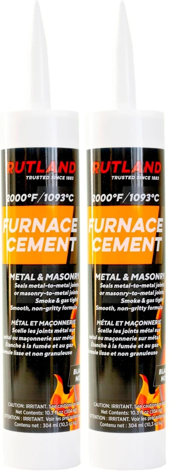 Rutland Products Black, 10.3 fl oz fl. oz. Cartridge (Pack of 2), Negro Rutland Products Black, 10.3 fl oz fl. oz. Cartridge (Pack of 2), Negro