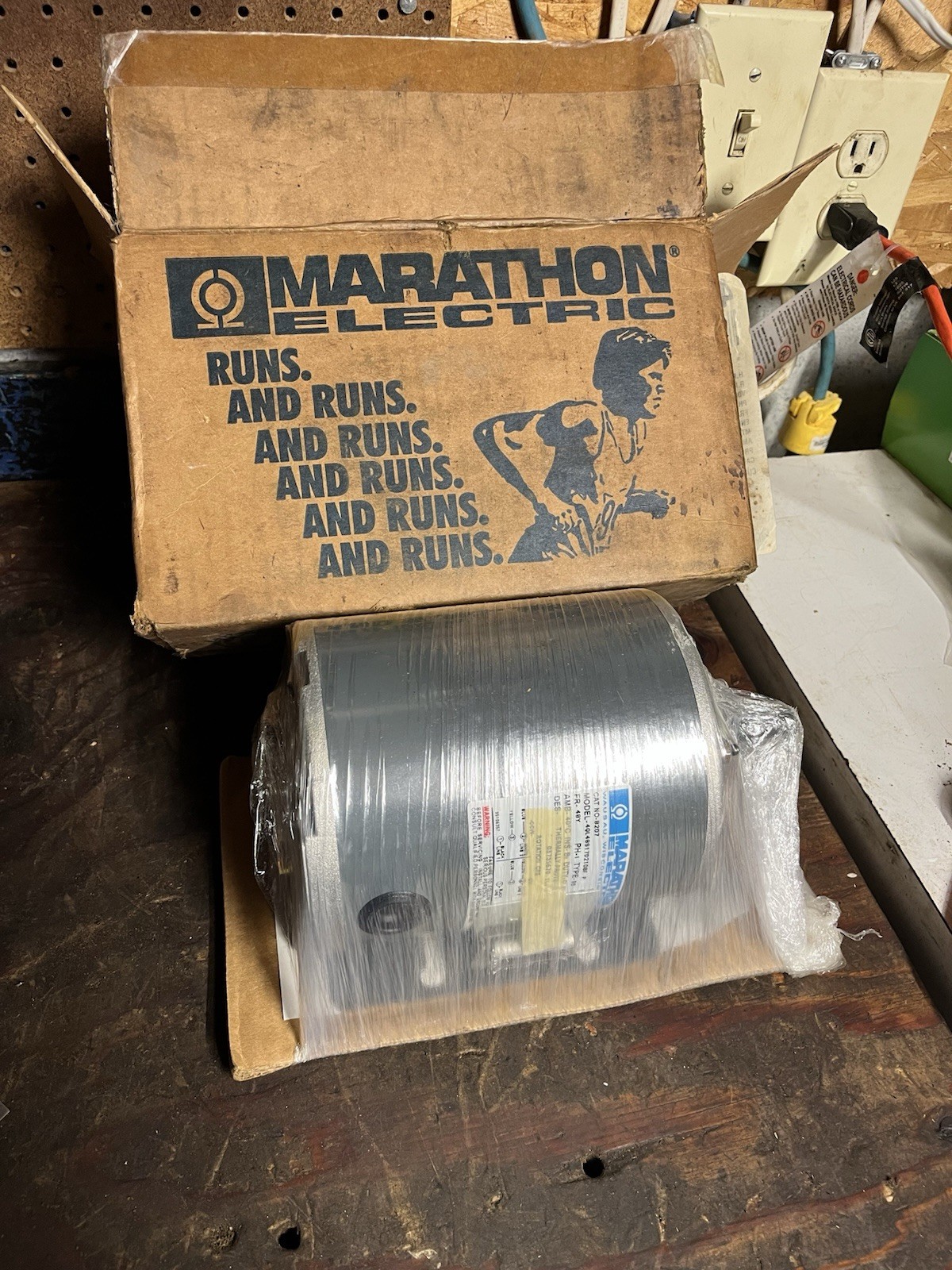 Marathon Electric 48S17D2108 B207 1/3HP Split Phase Blower Motor 115V 1725RPM