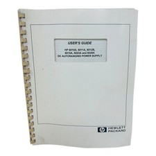 HP 6010A 6011A 6012B 6015A 6023A 6028A DC POWER SUPPLY USER'S GUIDE picture