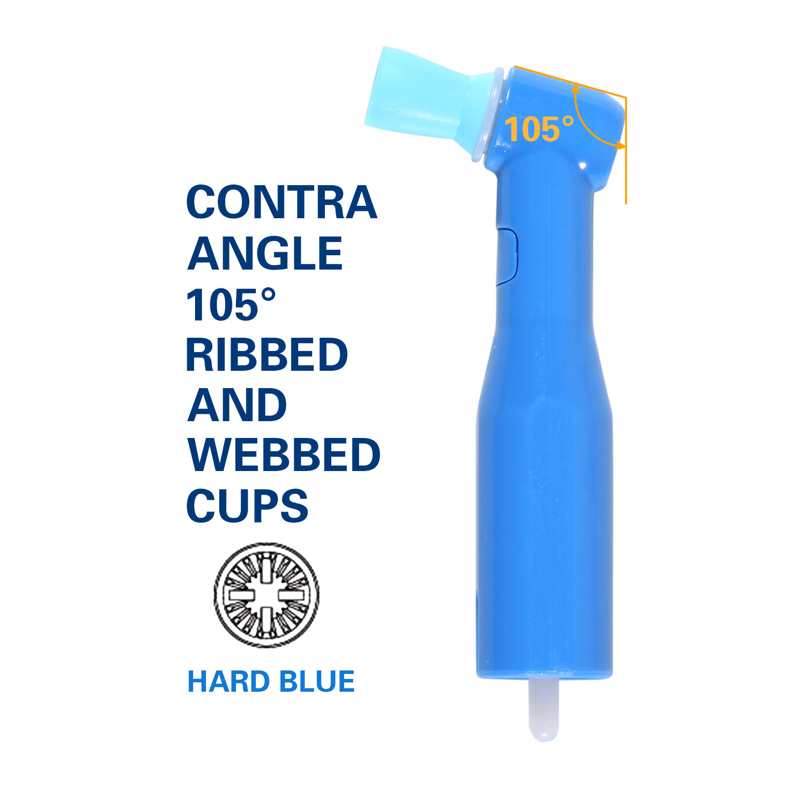 100-1000 pcs Dental Disposable Prophy Angles Soft & Firm Cup 105° -Latex Free 100-1000 pcs Dental Disposable Prophy Angles Soft & Firm Cup 105° -Latex Free