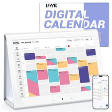 KEVZEZY 2026 New Upgraded Smart Digital Calendar Family Wall Planner, white picture