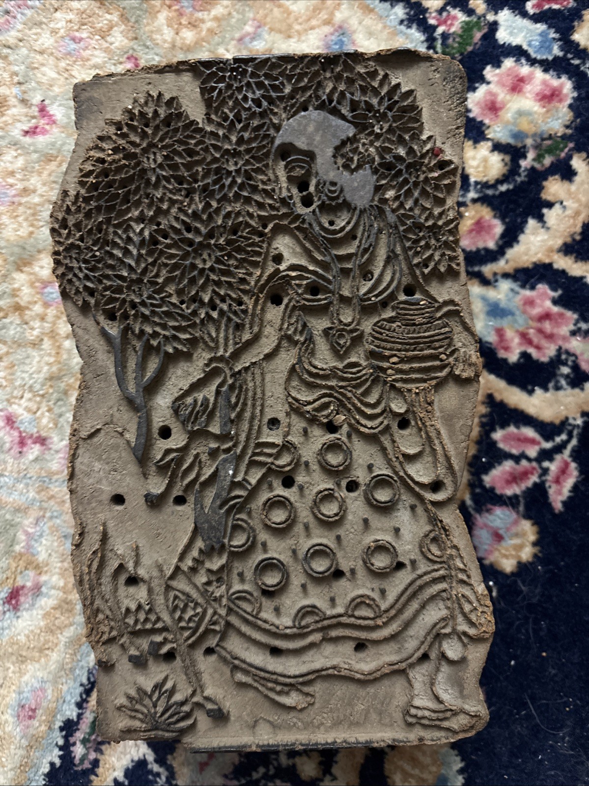 Antique Wooden hand carved Printing Stamp Block for Fabrics Printing Antique Wooden hand carved Printing Stamp Block for Fabrics Printing