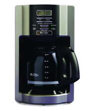 Mr. Coffee 12-Cup Programmable Coffeemaker, Rapid Brew, Brushed Metallic picture