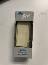 LEVITON 5601-2I DECORA SINGLE POLE ROCKER SWITCH 15A 120/277V IVORY 5 PC BOX picture