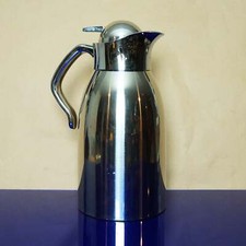Vintage Stainless Steel Double Walled Thermal Coffee Carafe picture