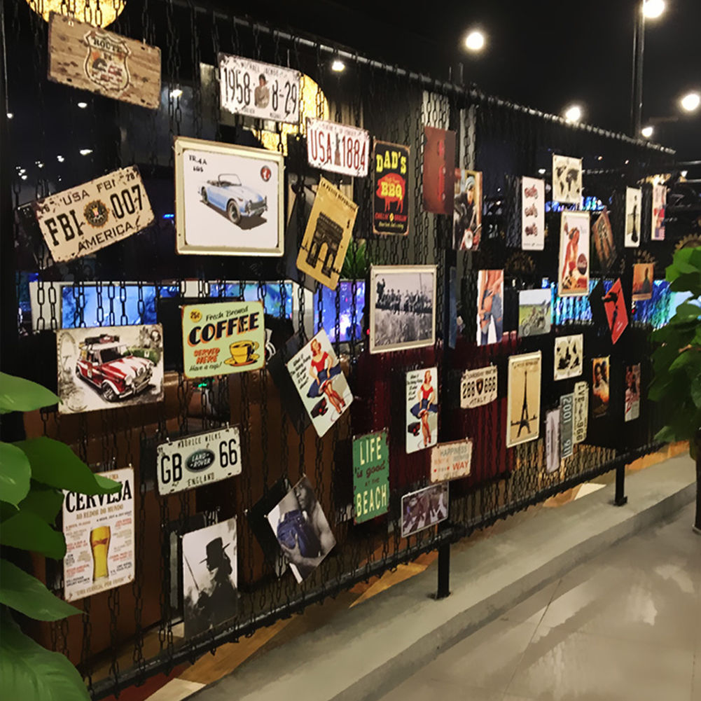 Wholesale Lot 100pcs Vintage Metal Sign Wall Art for Bar Man Cave Garage Random Wholesale Lot 100pcs Vintage Metal Sign Wall Art for Bar Man Cave Garage Random