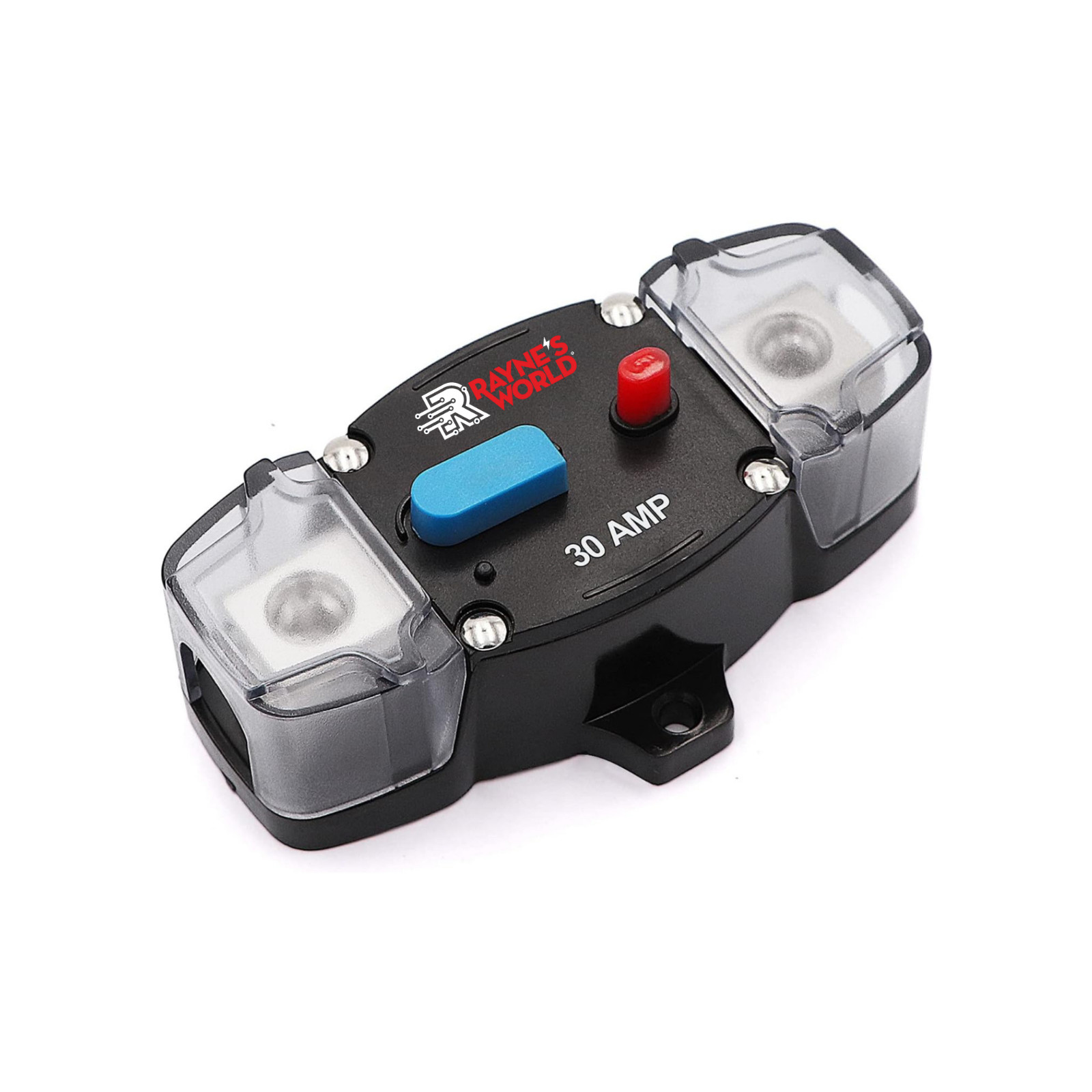30-300 Amp 12-48V DC [0-8 AWG] Inline Breaker with Dust Cover Auto/Solar/RV