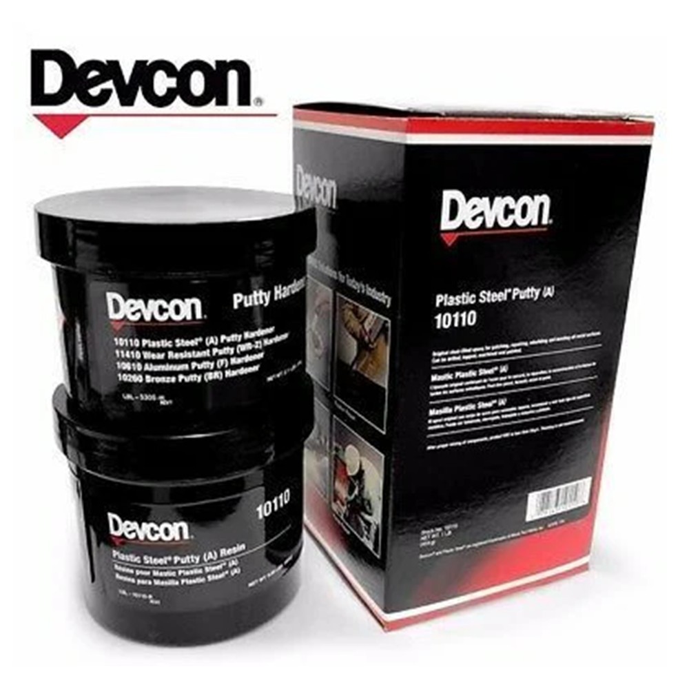 DEVCON 10110 Plastic Steel Putty Epoxy (A) 1 lb. New Sealant Metal Concrete DEVCON 10110 Plastic Steel Putty Epoxy (A) 1 lb. New Sealant Metal Concrete