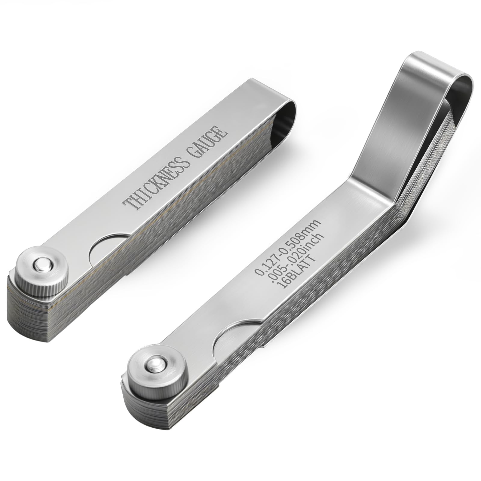 Maclia 2PCS Feeler Gauges Set - Stainless Steel Feeler Gauges for Valves, Maclia 2PCS Feeler Gauges Set - Stainless Steel Feeler Gauges for Valves,