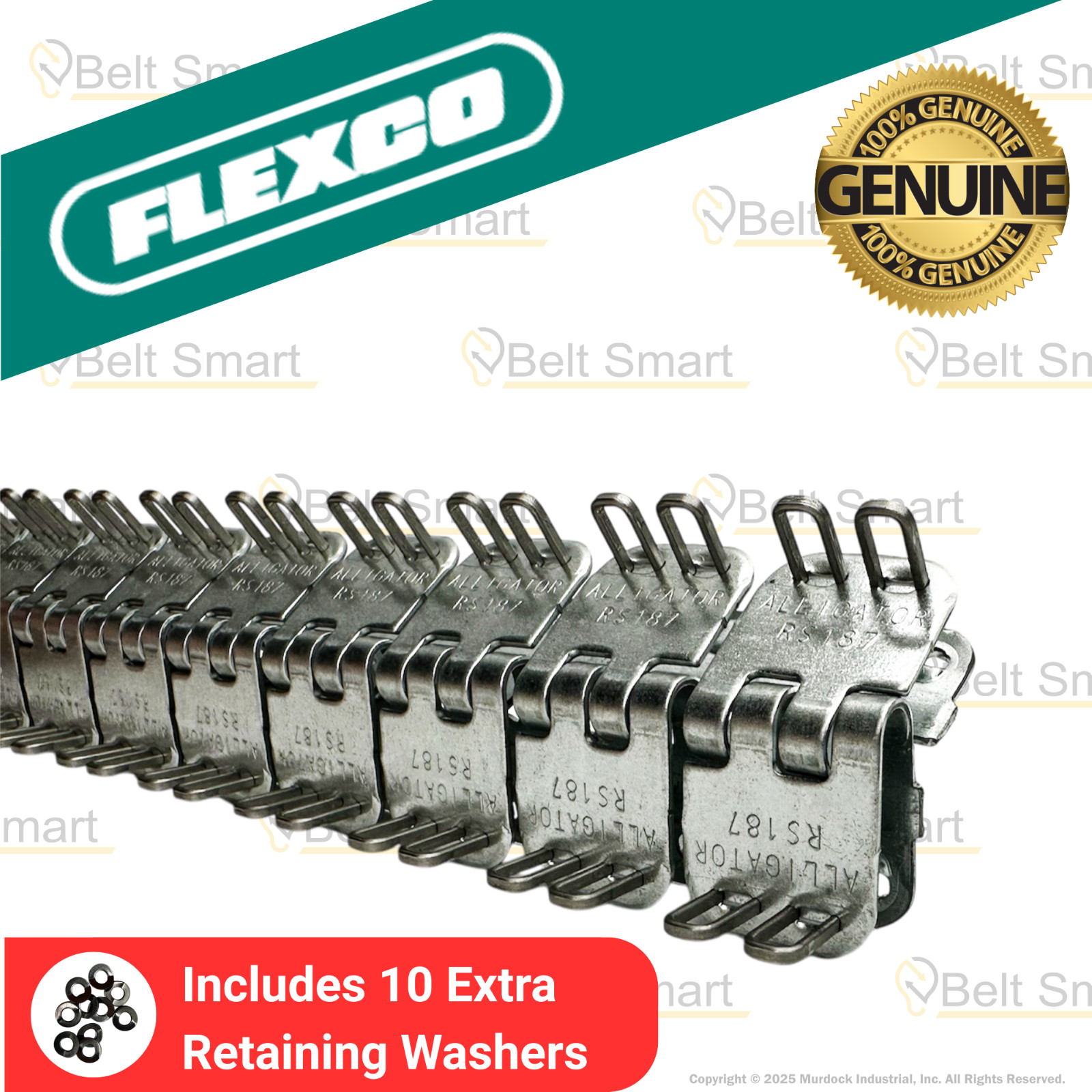 Genuine Flexco RS187J12/300NC Alligator Ready Set Staple Fastener (Box of 4 Set) Genuine Flexco RS187J12/300NC Alligator Ready Set Staple Fastener (Box of 4 Set)
