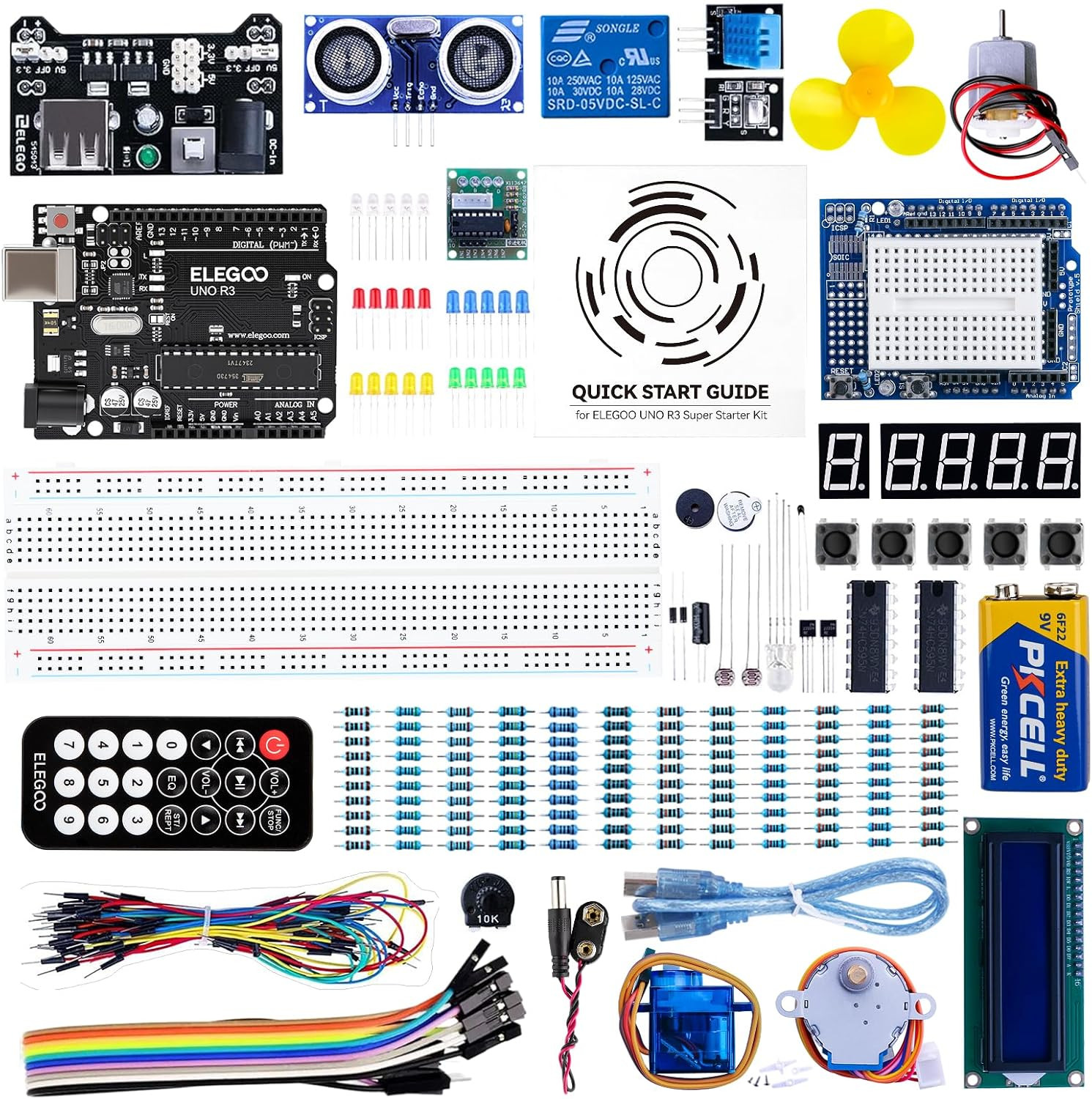 ELEGOO UNO Project Super Starter Kit with Tutorial and UNO R3 Board Compatible w ELEGOO UNO Project Super Starter Kit with Tutorial and UNO R3 Board Compatible w
