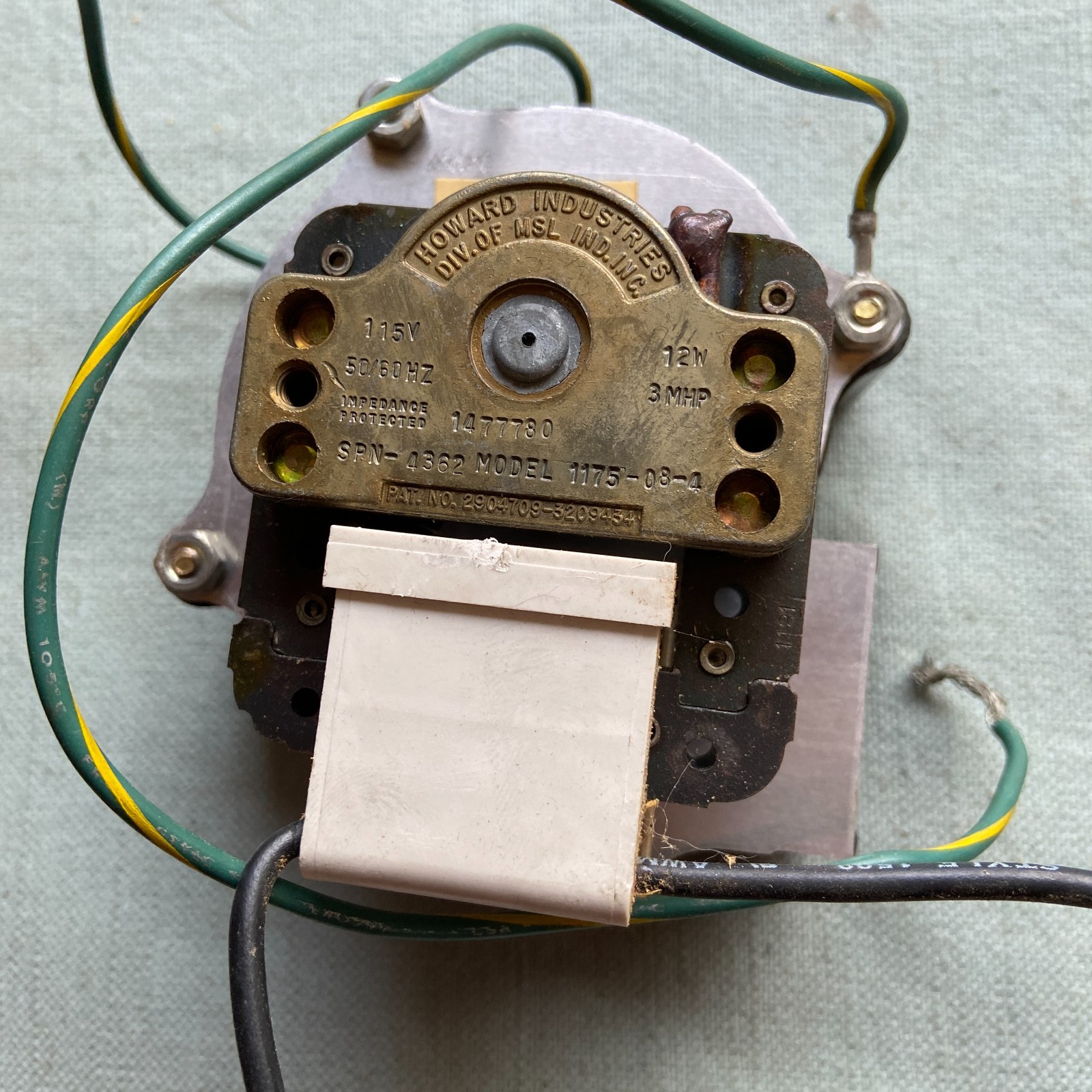 Howard Industries Squirrel Cage Fan Model 1175-08-4 4362 Vintage Electronics (1)