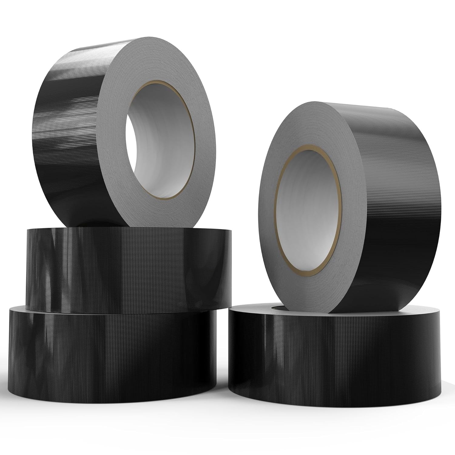 SWRT 9 Mil 5-Pack Black Heavy Duty Duct Tape Strong Adhesive, 2 in x 30 YD (Tota
