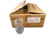 QORPAK 8oz Clear Standard Wide Mouth Bottle With Thermoset Cap GLC-01770 (24/cs) picture
