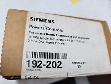 SIEMENS. P/N: 192-203. TH192S PNEUMATIC ROOM THERMOSTAT & WALLPLATE picture