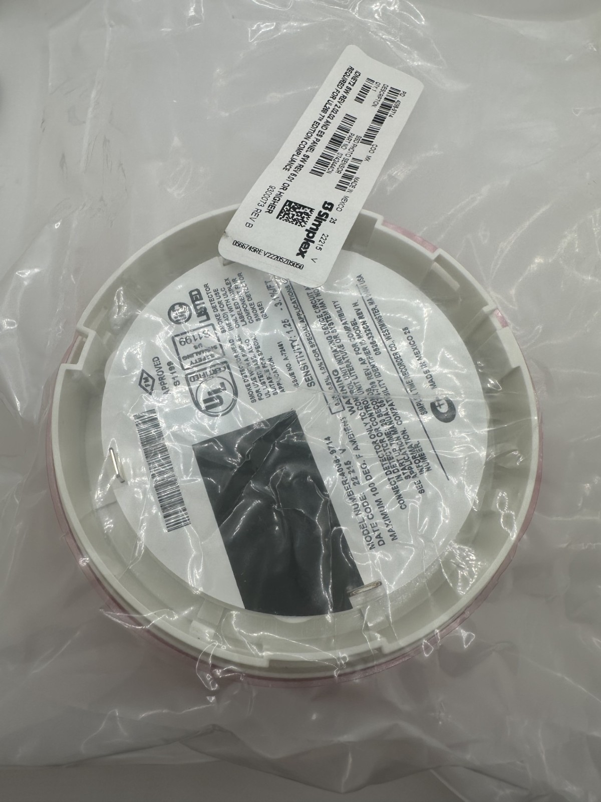 NEW Simplex 4098-9714 TrueAlarm Photoelectric Smoke Detector Head SEALED NEW Simplex 4098-9714 TrueAlarm Photoelectric Smoke Detector Head SEALED