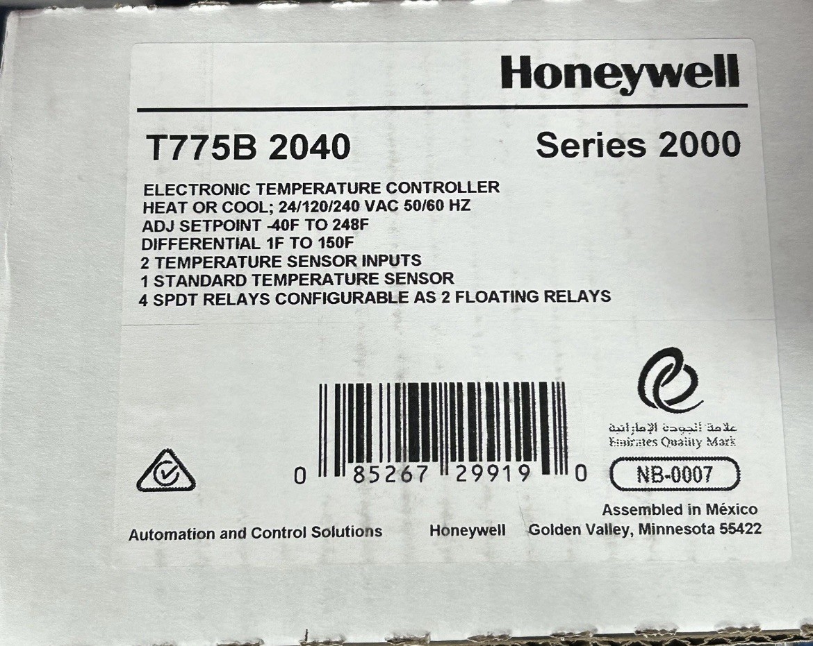 Honeywell T775B 2040 Electronic Remote Temperature Controller Series 2000 New Honeywell T775B 2040 Electronic Remote Temperature Controller Series 2000 New