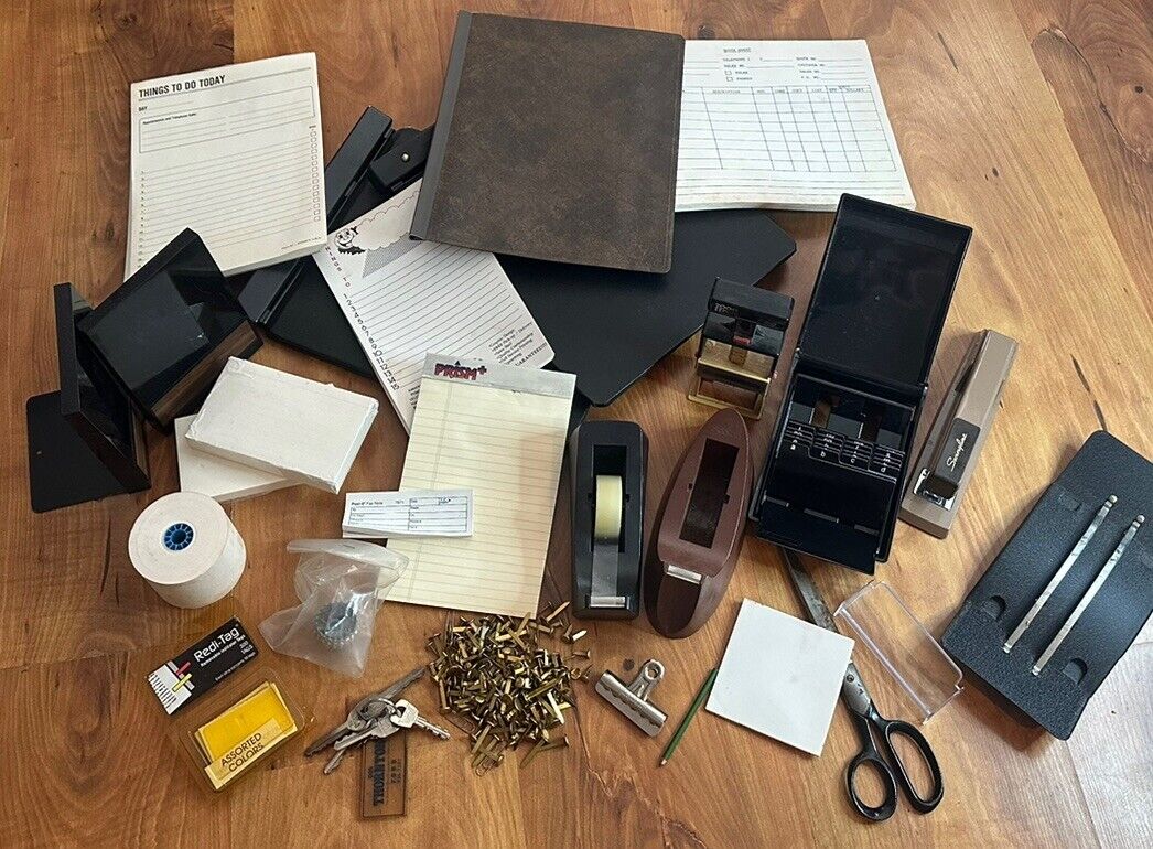 Vintage Office Supplies For Office, Movie Props, Theatre Props