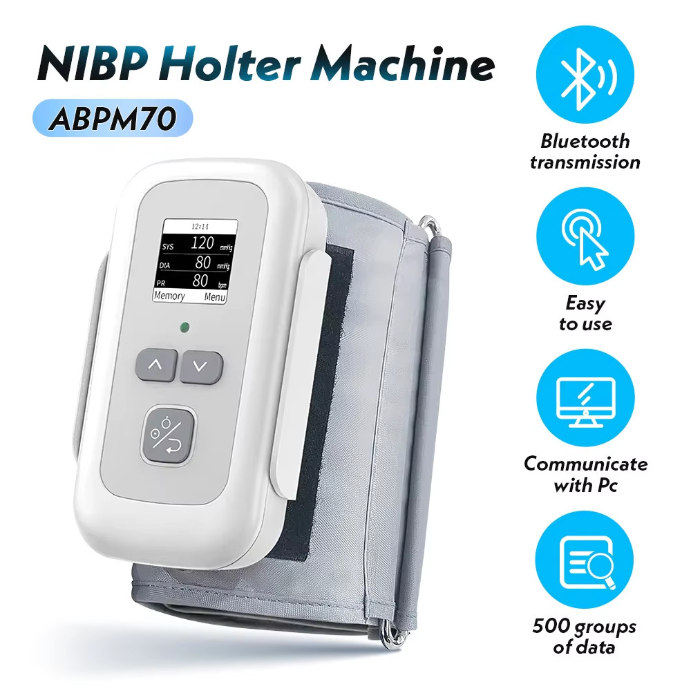 ABPM70 Adult NIBP Holter Digital Blood Pressure Monitor 24H Recorder ABPM70 Adult NIBP Holter Digital Blood Pressure Monitor 24H Recorder