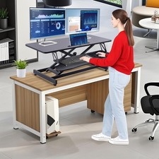 Ergo Pneumatic Adjustable Standing Desk Converter for Monitor Laptop Home Office picture