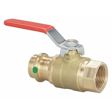 Viega 24040 Manual 2-Way Ball Valve, Press, Bronze Viega 24040 Manual 2-Way Ball Valve, Press, Bronze