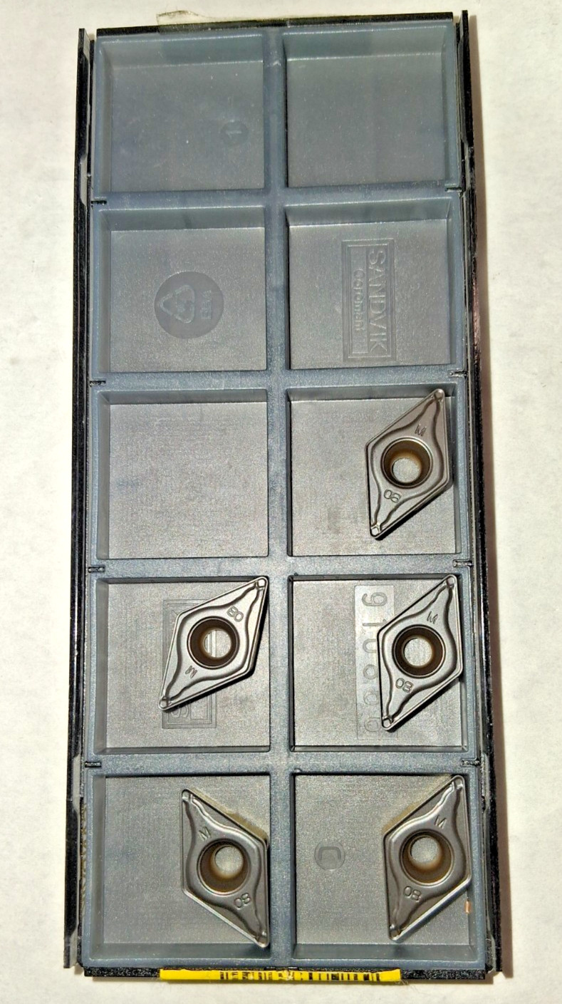 Sandvik Coromant Carbide Turning Insert 5 Pcs TR-DC1308-M 4325 6433941 Sandvik Coromant Carbide Turning Insert 5 Pcs TR-DC1308-M 4325 6433941