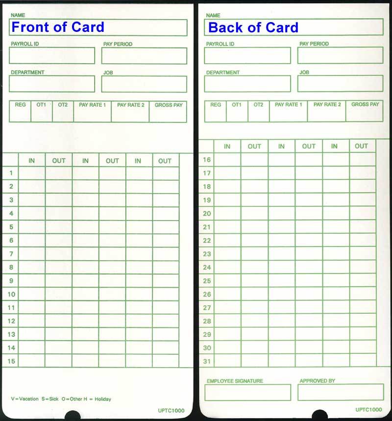 (50) Time Cards for uPunch HN1000 / HN3000 / HN3500 / HN5000 (HNTC Compatible) (50) Time Cards for uPunch HN1000 / HN3000 / HN3500 / HN5000 (HNTC Compatible)