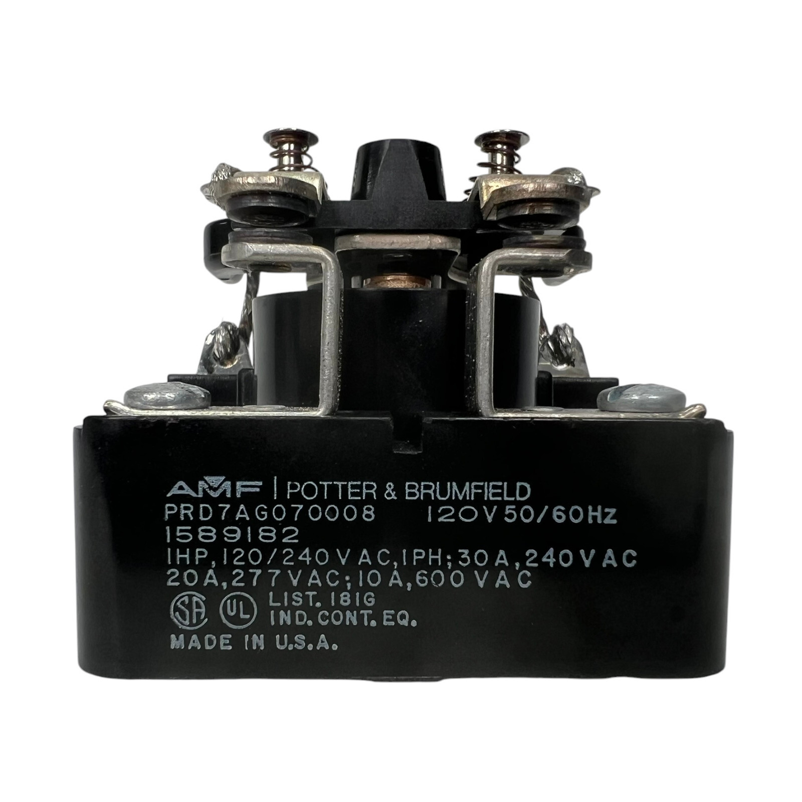 Vintage AMF Potter and Brumfield PRD7AG070008 1589182 Power Relay Made in USA Vintage AMF Potter and Brumfield PRD7AG070008 1589182 Power Relay Made in USA