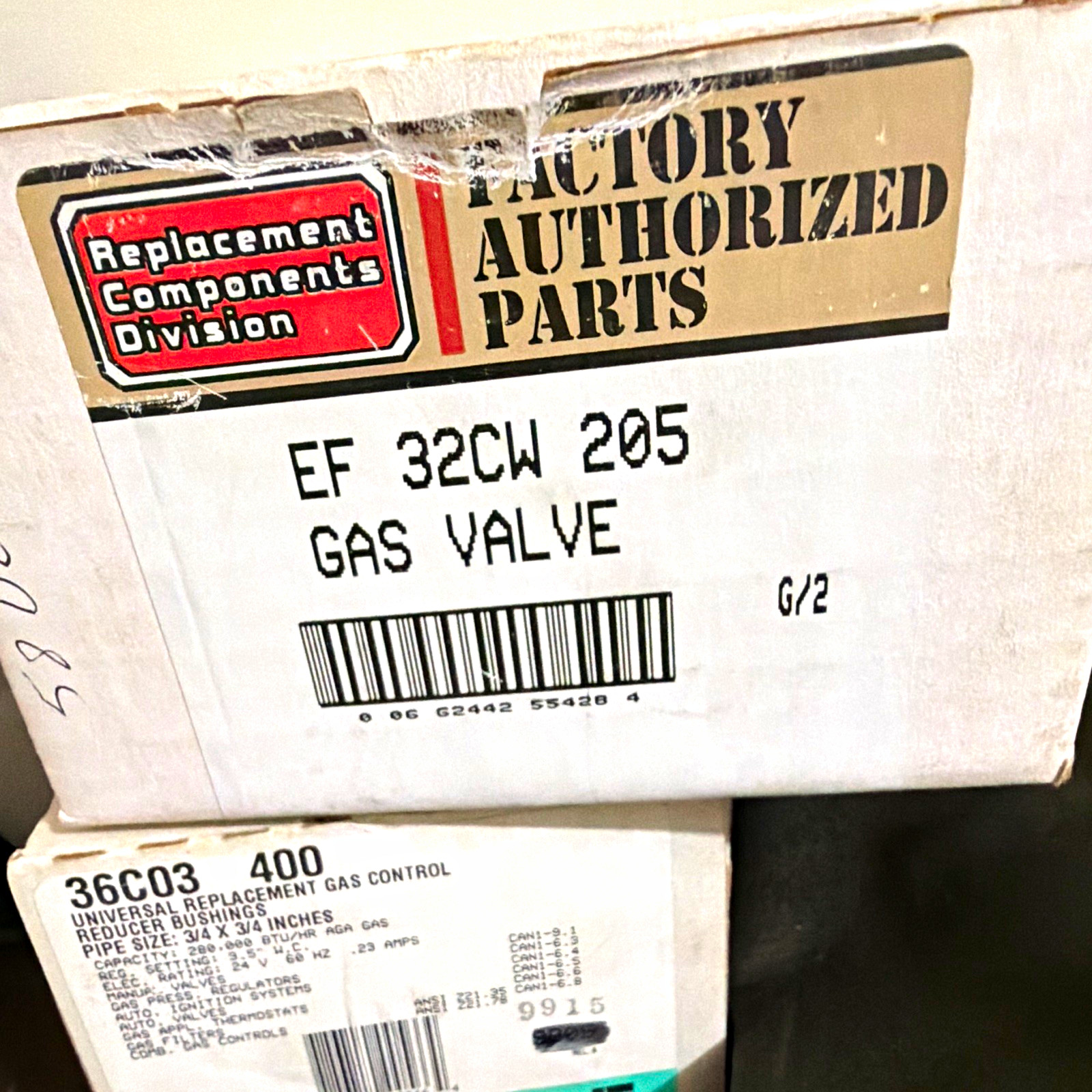 NEW CARRIER EF32CW205 GAS VALVE NEW CARRIER EF32CW205 GAS VALVE