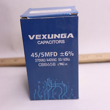 Vexunga Dual Run Start AC Capacitor 45+5 uF 45/5 MFD 370 or 440 or 450 VAC picture