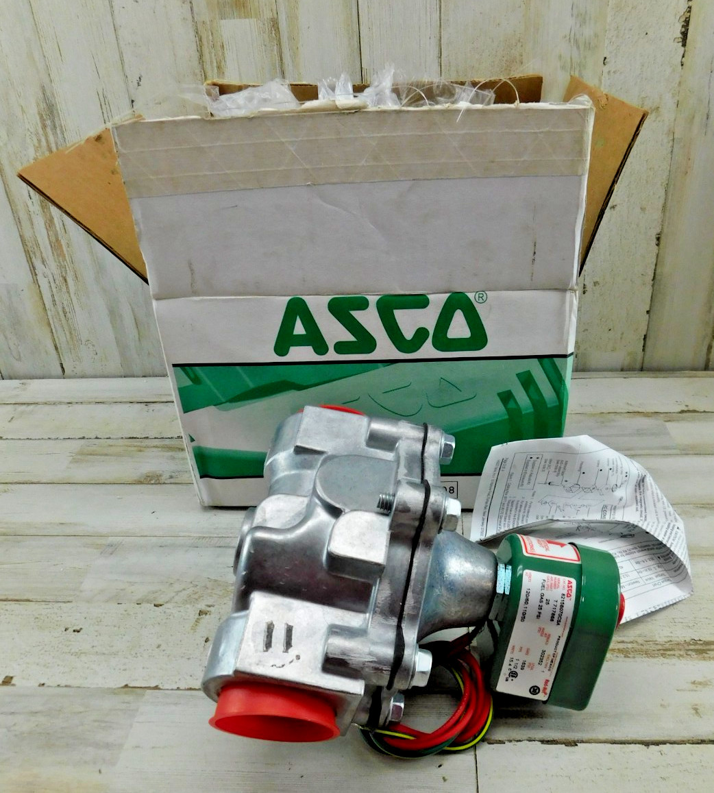 ASCO REDHAT Solenoid Valve: 1 1/2 in Pipe Size 8215B070CSA 120/60 110/50 NEW ASCO REDHAT Solenoid Valve: 1 1/2 in Pipe Size 8215B070CSA 120/60 110/50 NEW