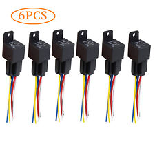 6pcs 5Pin Car Automotive SPDT Relay Switch Harness Socket Waterproof 40A 12V DC picture