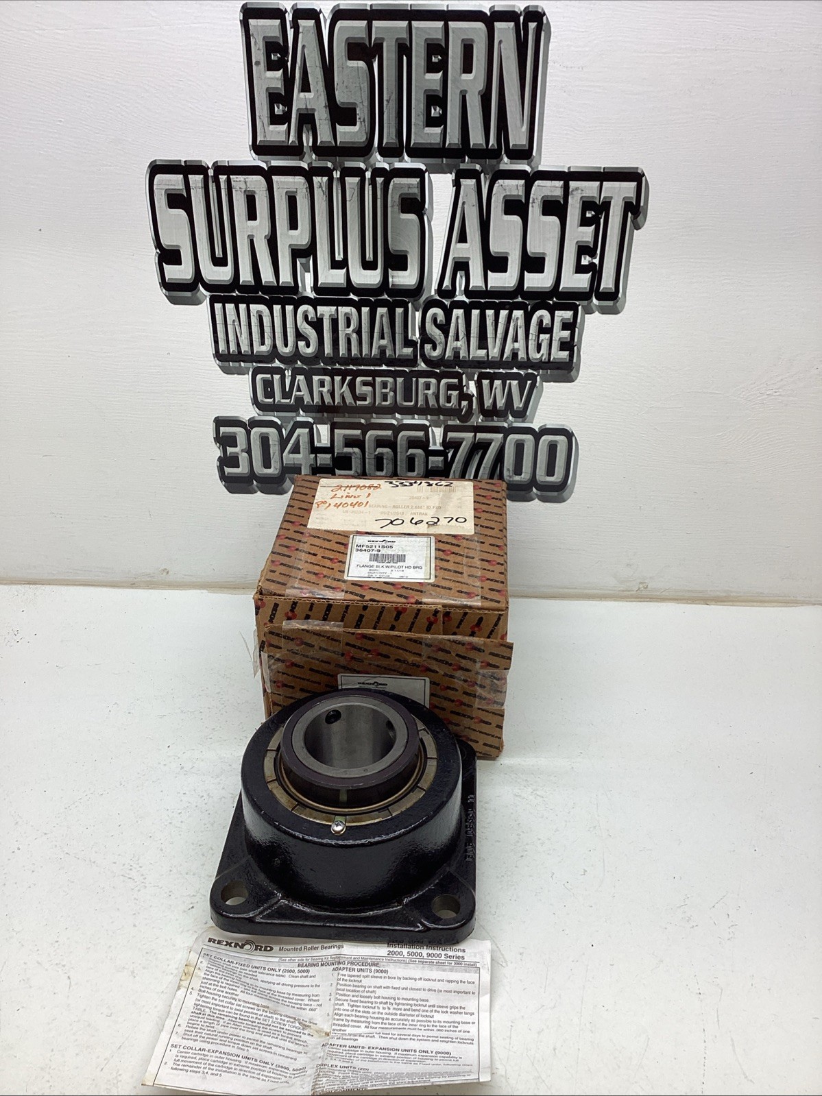 Rexnord Flanged Roller Bearing MF5211S05 2 11/16 NIB Rexnord Flanged Roller Bearing MF5211S05 2 11/16 NIB