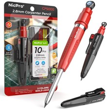 7-in-1 CP5000 Magnetic Carpenter Pencils with Sharpener, Construction Mechanical picture
