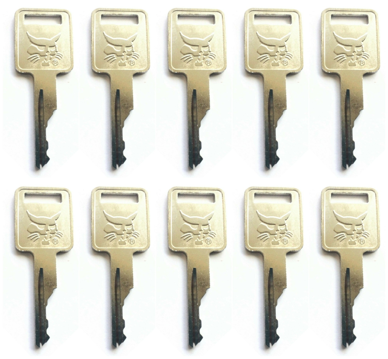 (10) Ignition Key For Bobcat Skid Steer Loaders and Mini Excavators 6693241 D250 (10) Ignition Key For Bobcat Skid Steer Loaders and Mini Excavators 6693241 D250