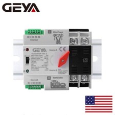 GEYA 2P 100A 220V Dual Power Automatic Transfer Switch Grid to Alternator50/60Hz picture
