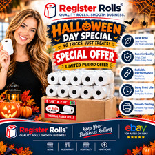 (50) THERMAL PAPER RECEIPT ROLLS 3 1/8